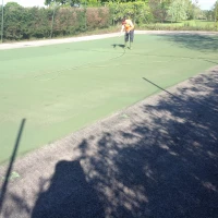 Tennis Court Cleaning in Aberdesach 12